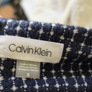 Calvin Klein Blue Houndstooth Sweater
